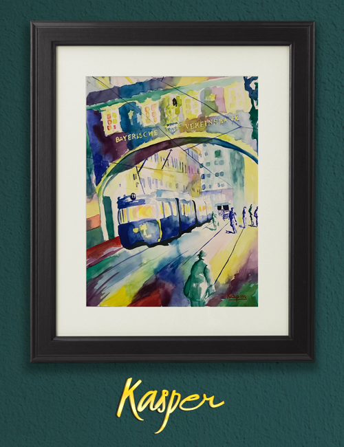 Munich street art- Gallery Print Streetcar_rudolph-kasper_art-for-sale Munich street art_Gallery Print Streetcar
