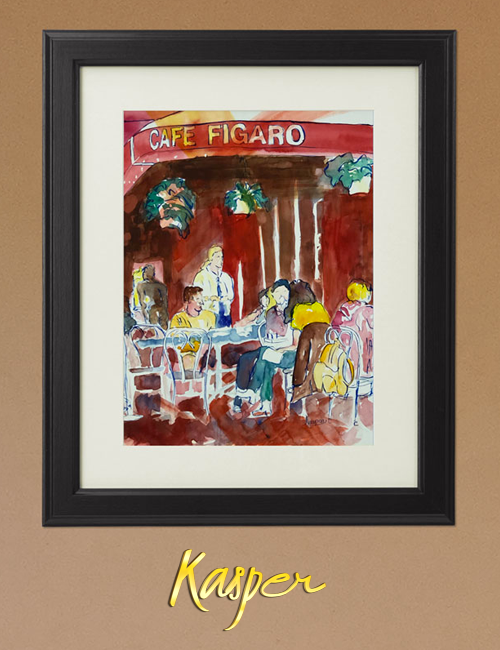 rudolph-kasper_Cafe Figaro New York – Print Cafe Figaro New York - Print - Art for sale