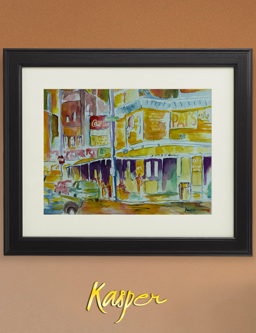 500x650_rudolph-kasper_pats- Pats King of Steaks Watercolour – Gallery Art Prints for Sale Pats King of Steaks Watercolour - Gallery Art Prints for Sale