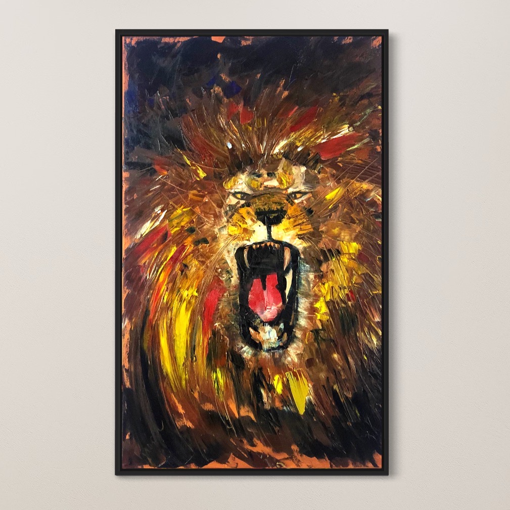 IMG_4623 Lion Oil Painting