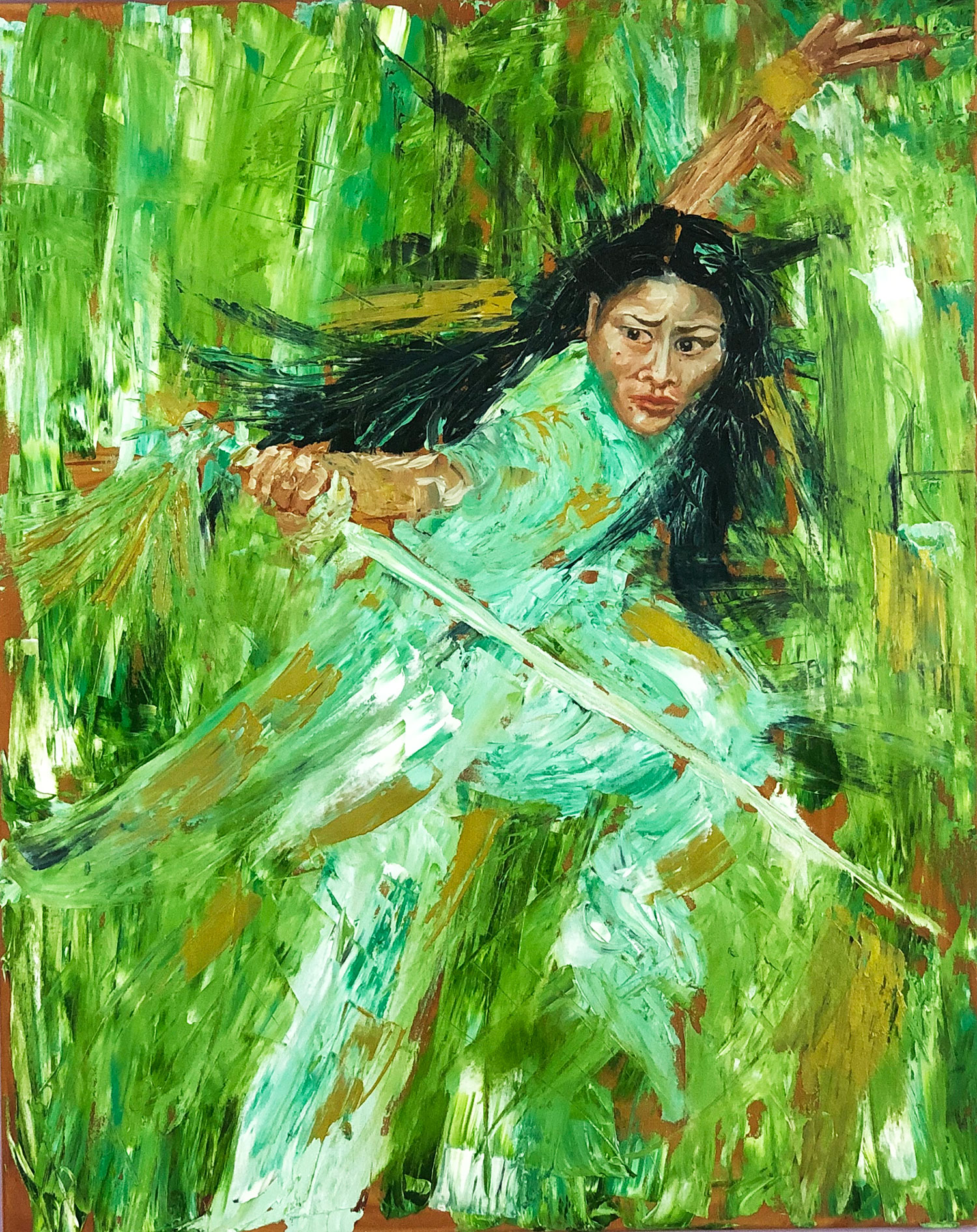 maiden-of-the-southern-forest_oil-painting-for-sale_Rudolph-Kasper_artist- Maiden of the Southern Forest Oil Painting -for sale- Rudolph-Kasper Artist