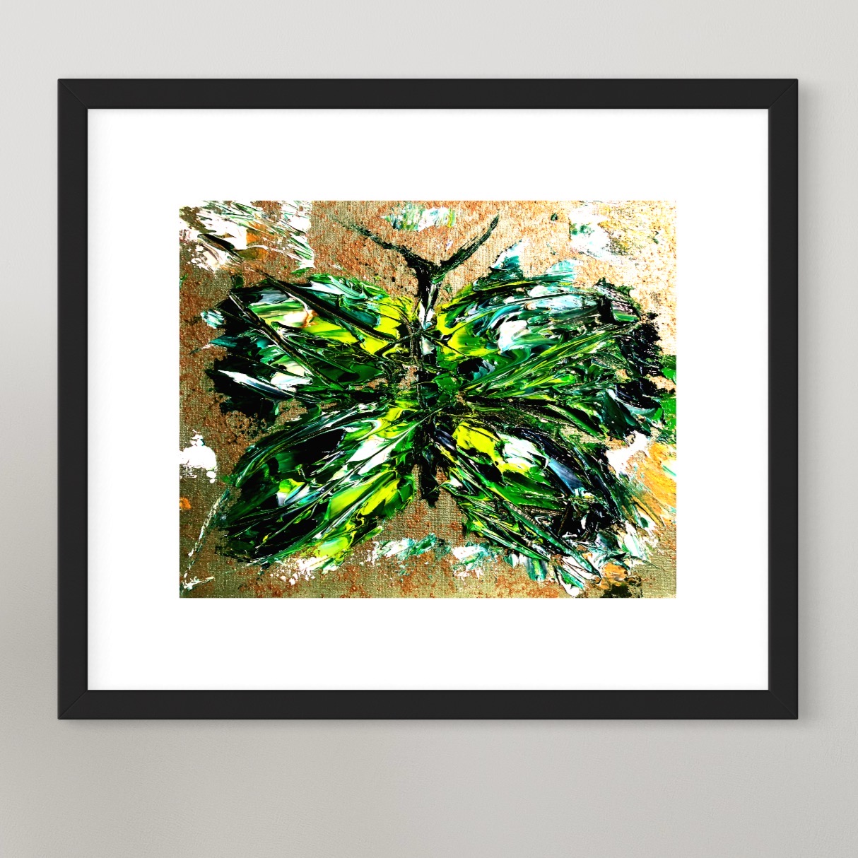 IMG_4348 Emerald Light - Butterfly Art - Oil Painting