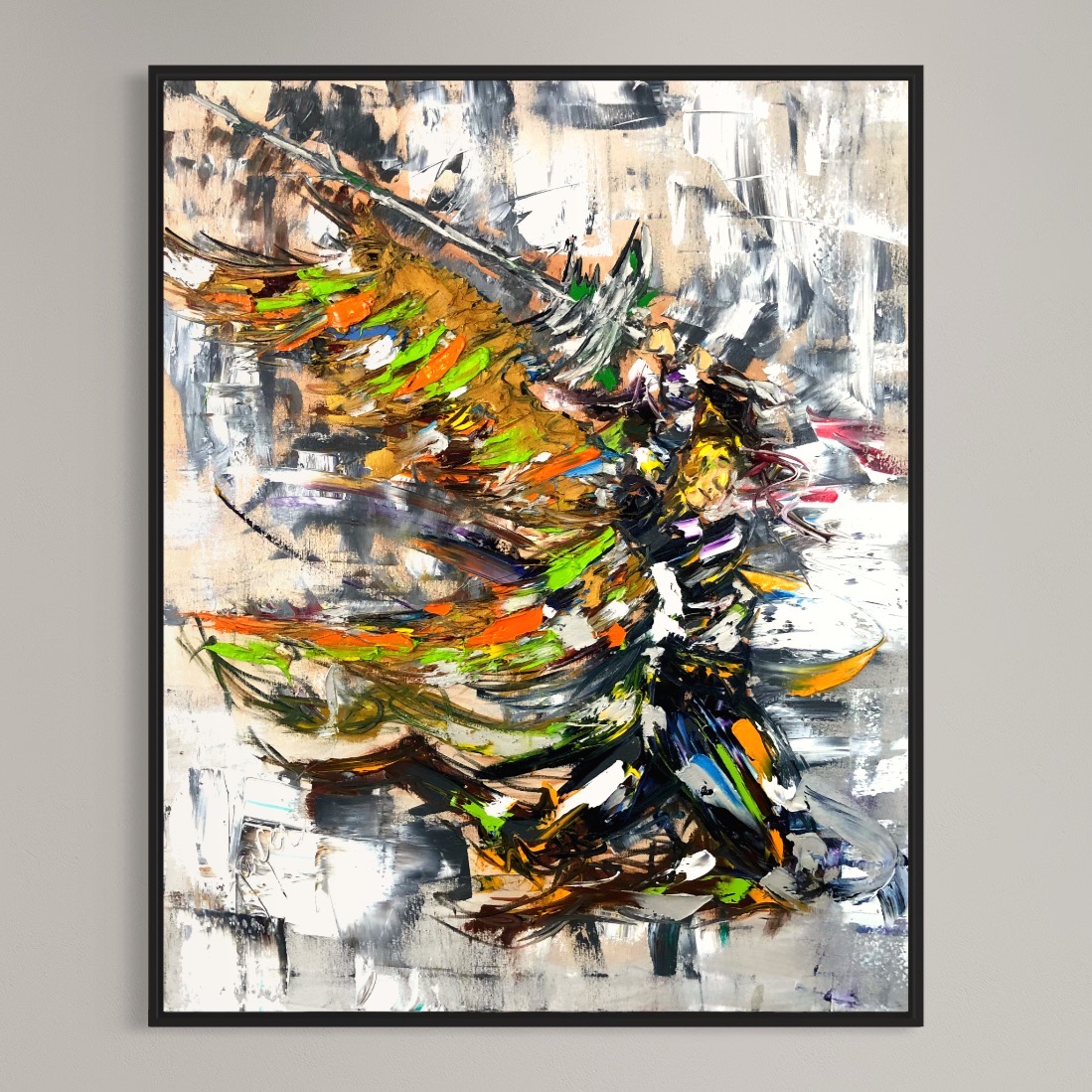 IMG_4561 Winged Warrior Oil Painting