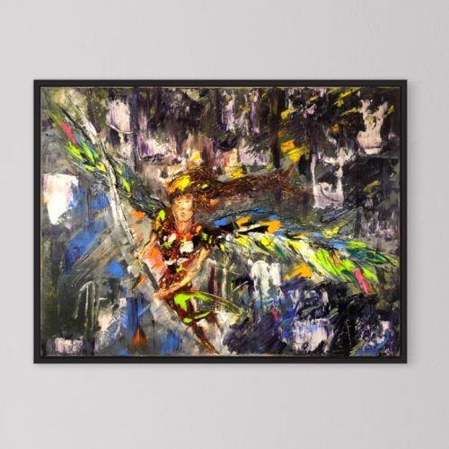 winged warrior artwork