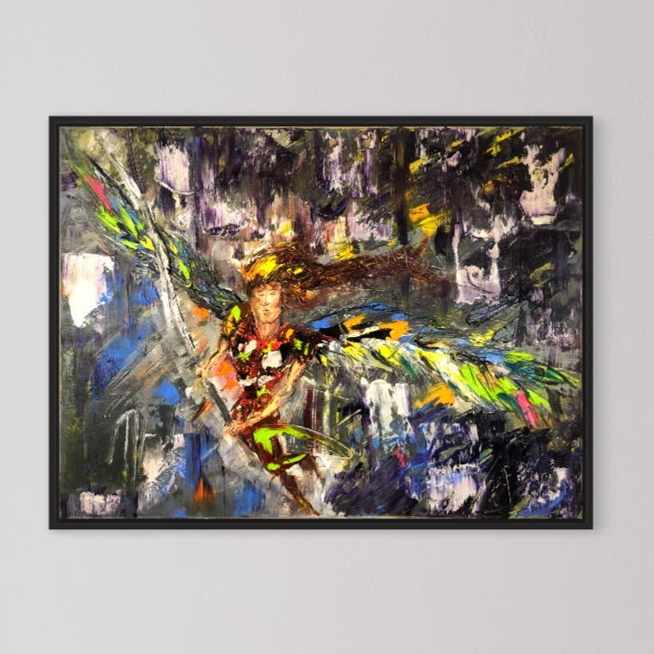 winged warrior artwork