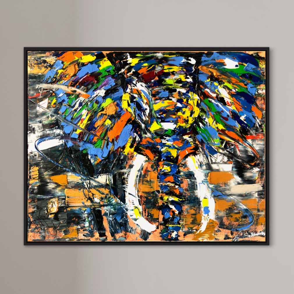 Elephant Oil Painting