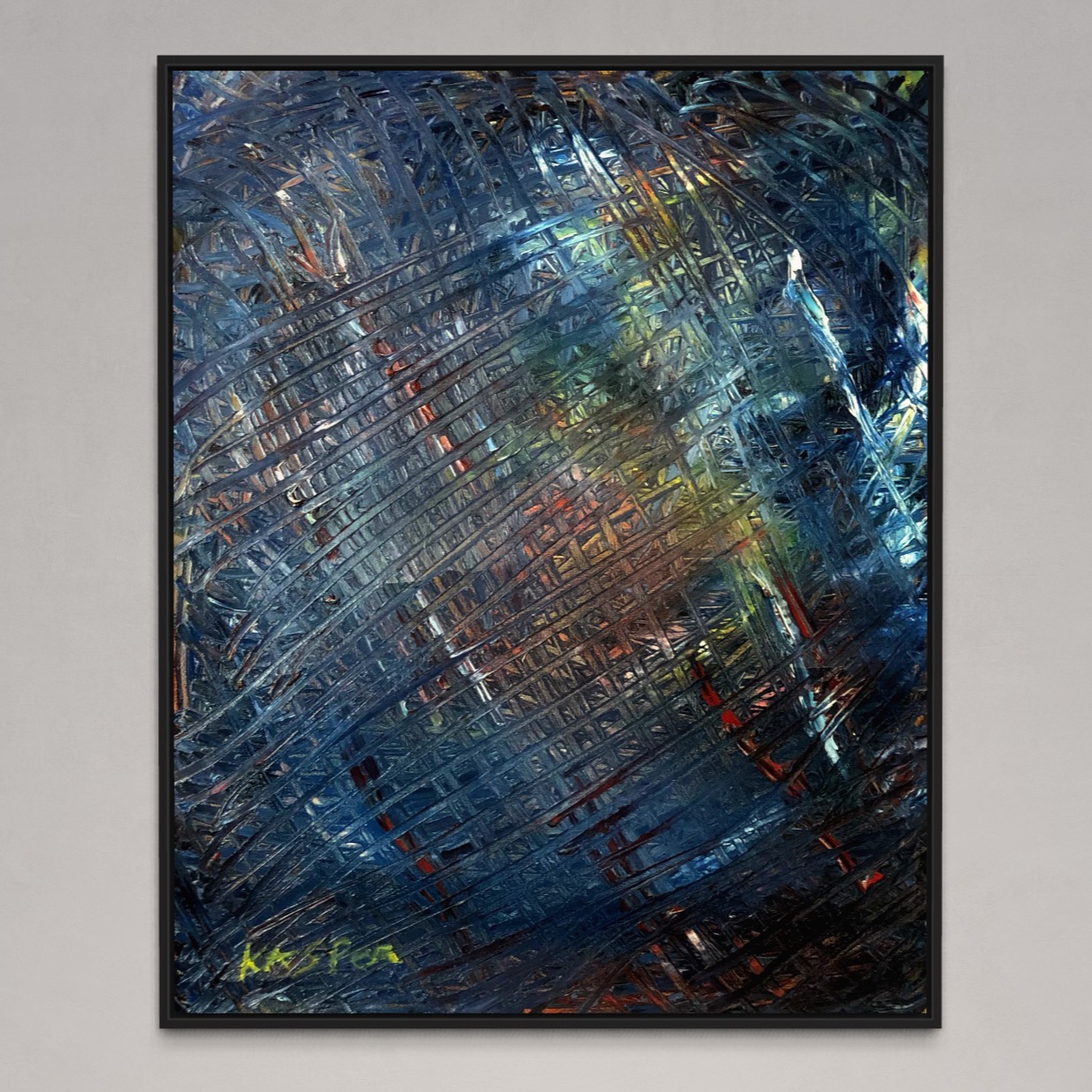 IMG_5045 Skyward Hope Abstract Oil Painting