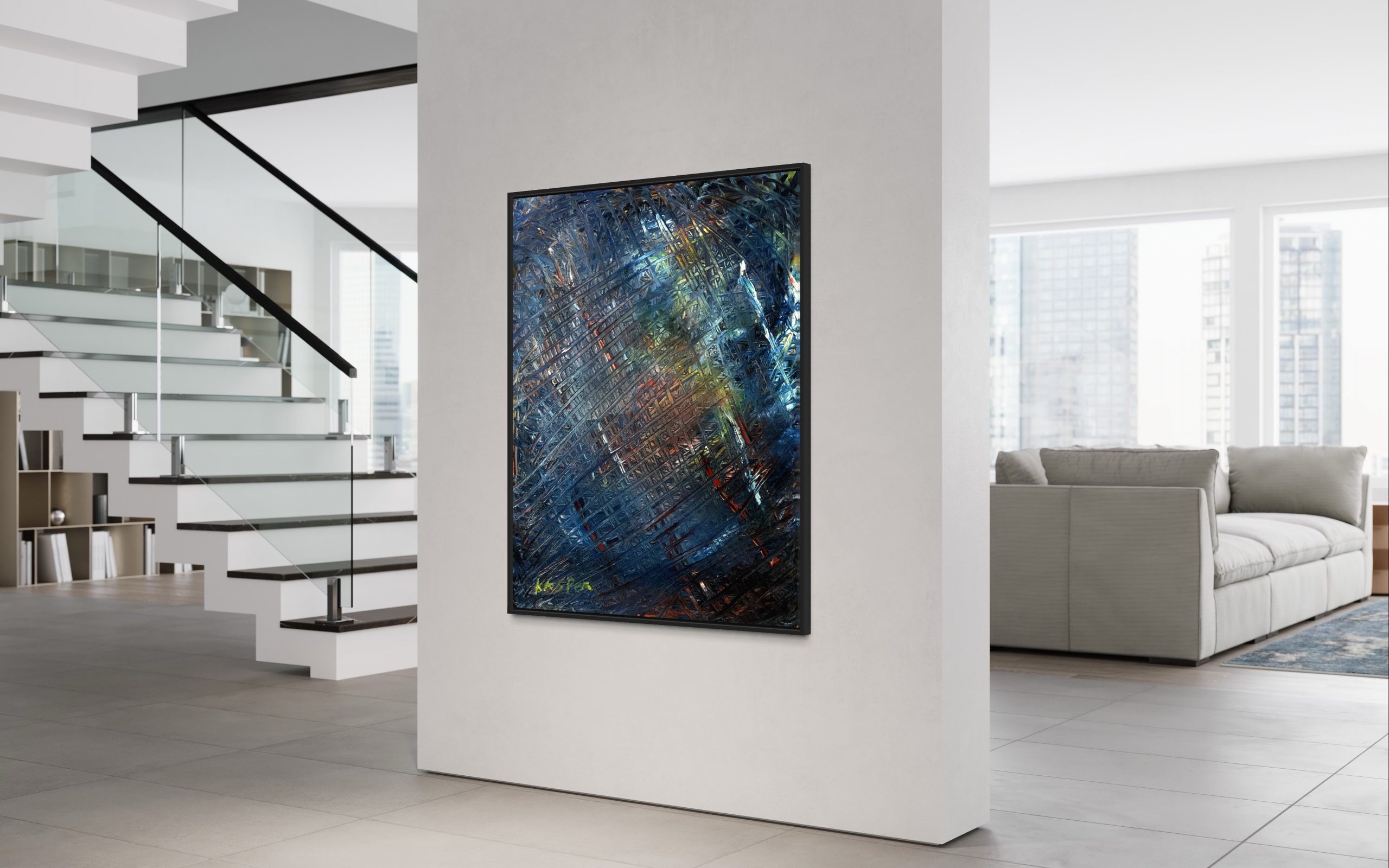 IMG_5046 Skyward Hope abstract oil painting